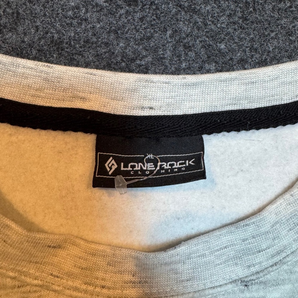 Lone Rock Zion National Park Sweatshirt Mens XL Gray Heather Graphic Pullover - Picture 3 of 6